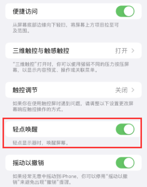 杭州苹果授权维修站分享iPhone轻点无法唤醒怎么办 