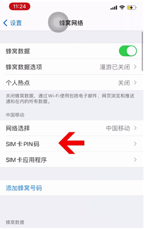 杭州苹果14维修网分享如何给iPhone14的SIM卡设置密码 