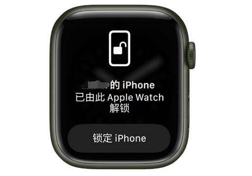 杭州苹果手机维修分享用 AppleWatch 解锁配备面容 ID 的 iPhone方法 