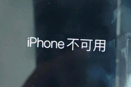 杭州苹果服务网点分享锁屏界面显示“iPhone 不可用”如何解决 