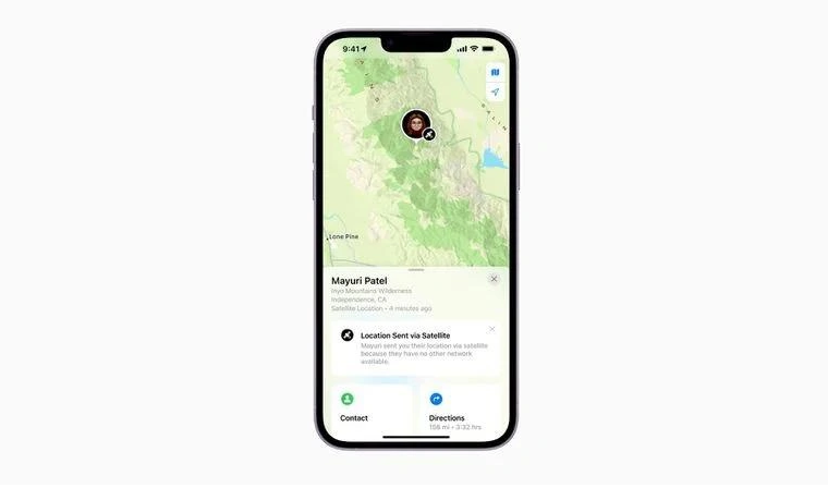 杭州苹果14维修分享iPhone14系列中 FindMy功能通过卫星分享位置方法教程 